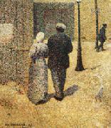 Charles Angrand Couple in the Street china oil painting reproduction